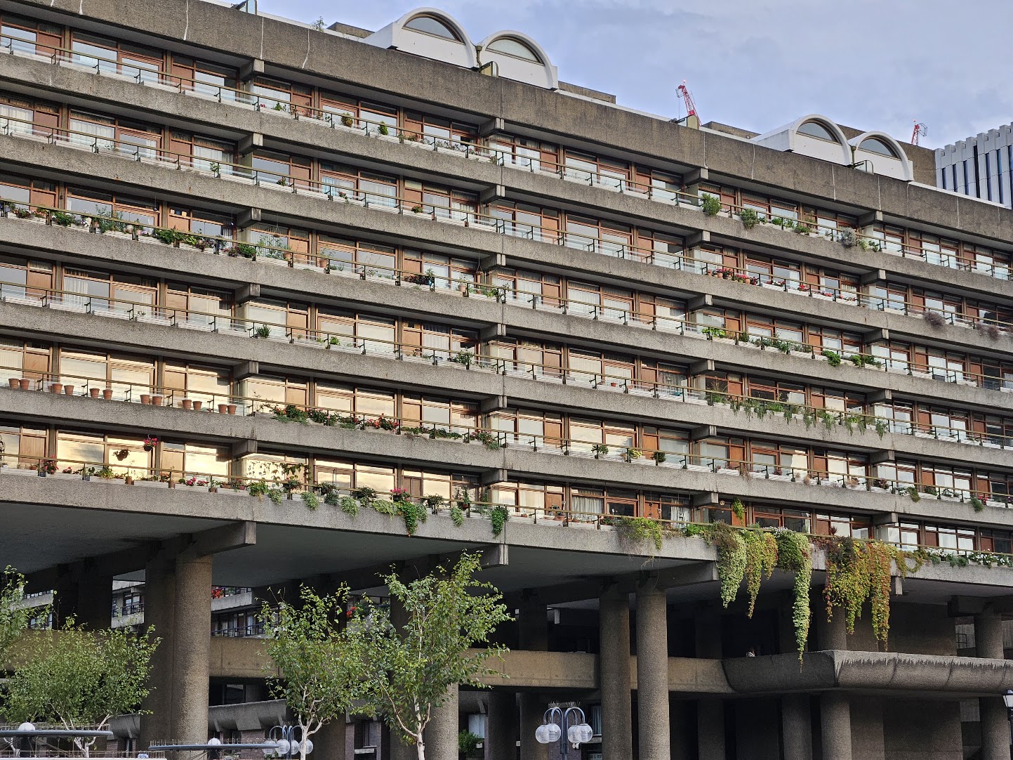 The Barbican Estate during the day Barbican Estate in London, England.